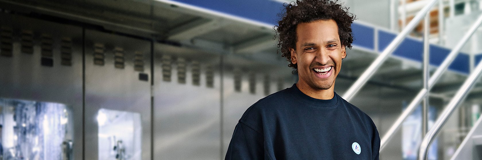 Man smiling