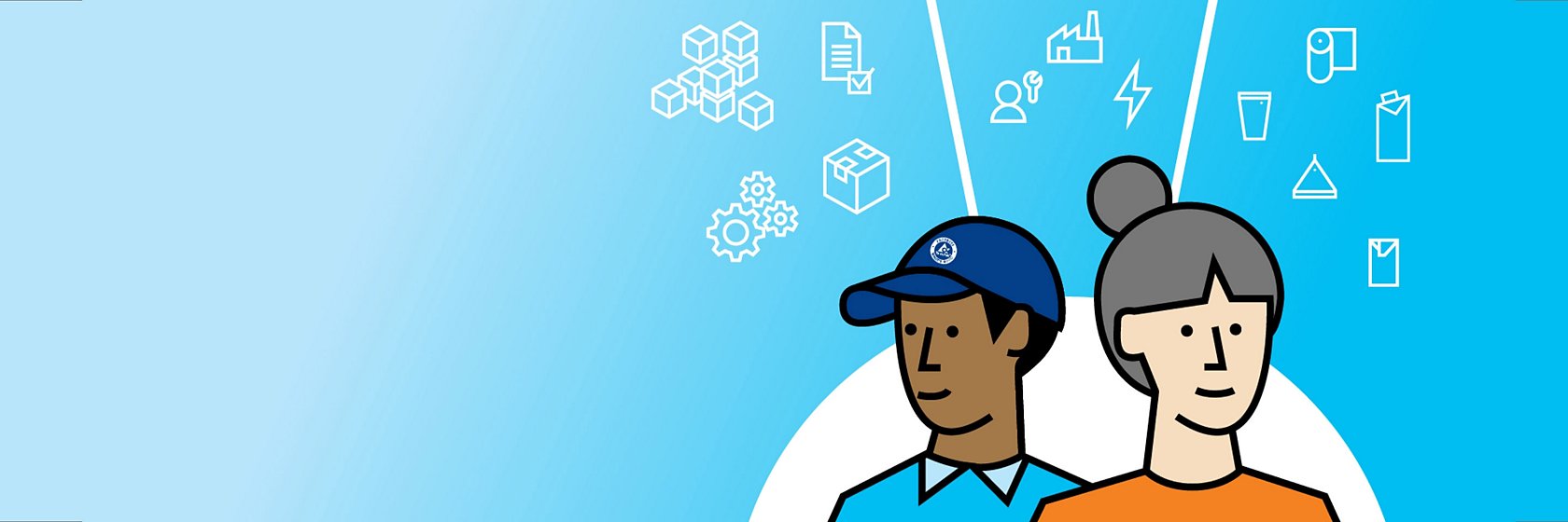 Tetra Pak operator and customer, illustration